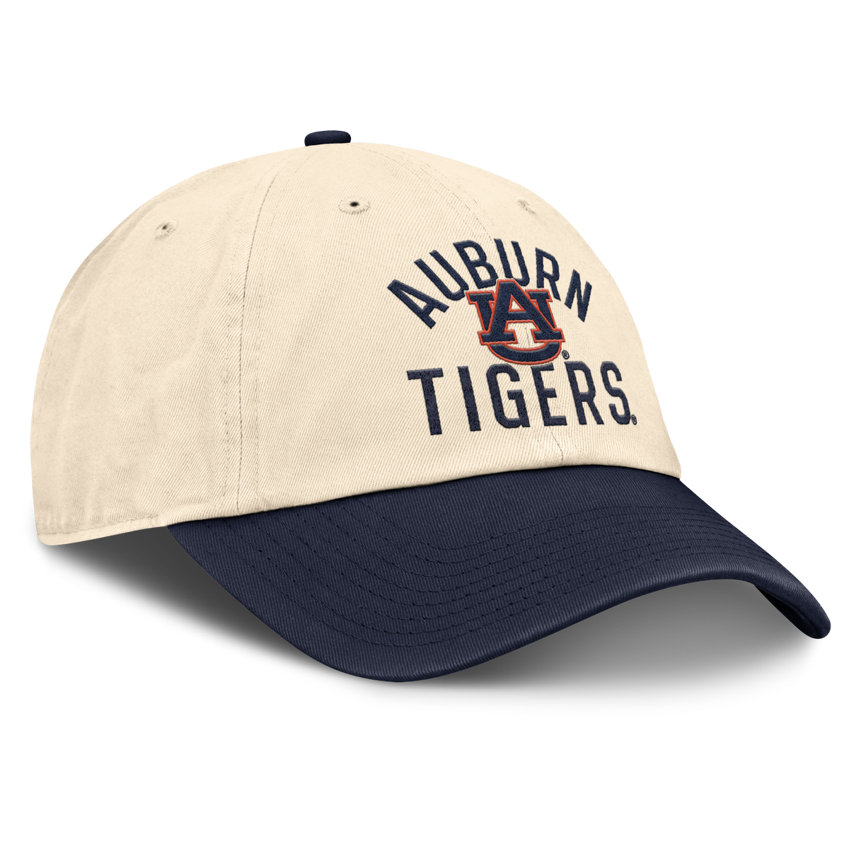 Auburn Tigers Nike Unisex 2026 Primetime Natural 2-Tone Club Adjustable Hat - Natural product image 3, provided for visual
