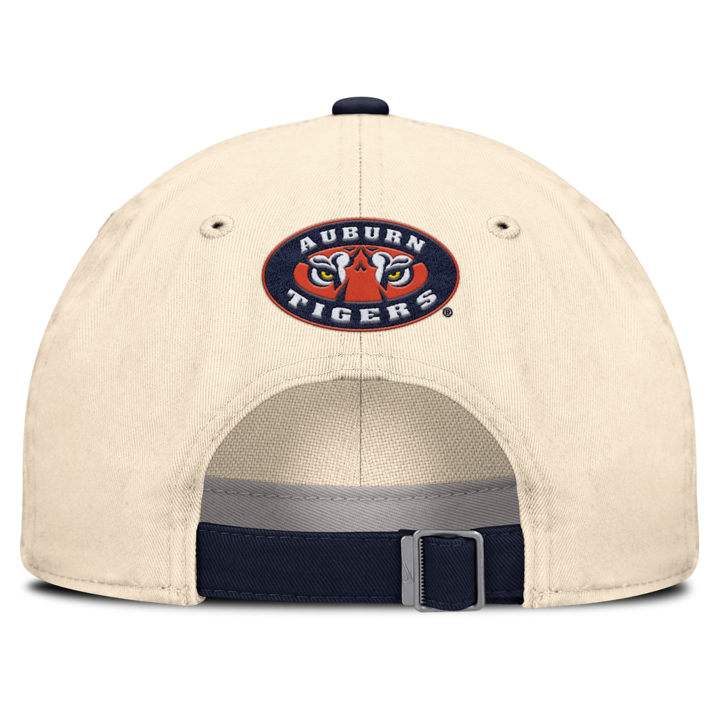 Auburn Tigers Nike Unisex 2026 Primetime Natural 2-Tone Club Adjustable Hat - Natural product image 4, provided for visual