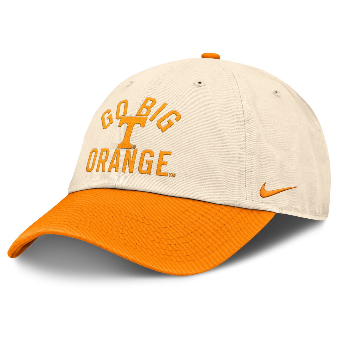 Tennessee Volunteers Nike Unisex 2026 Primetime Natural 2-Tone Club Adjustable Hat - Natural product image 1, provided for