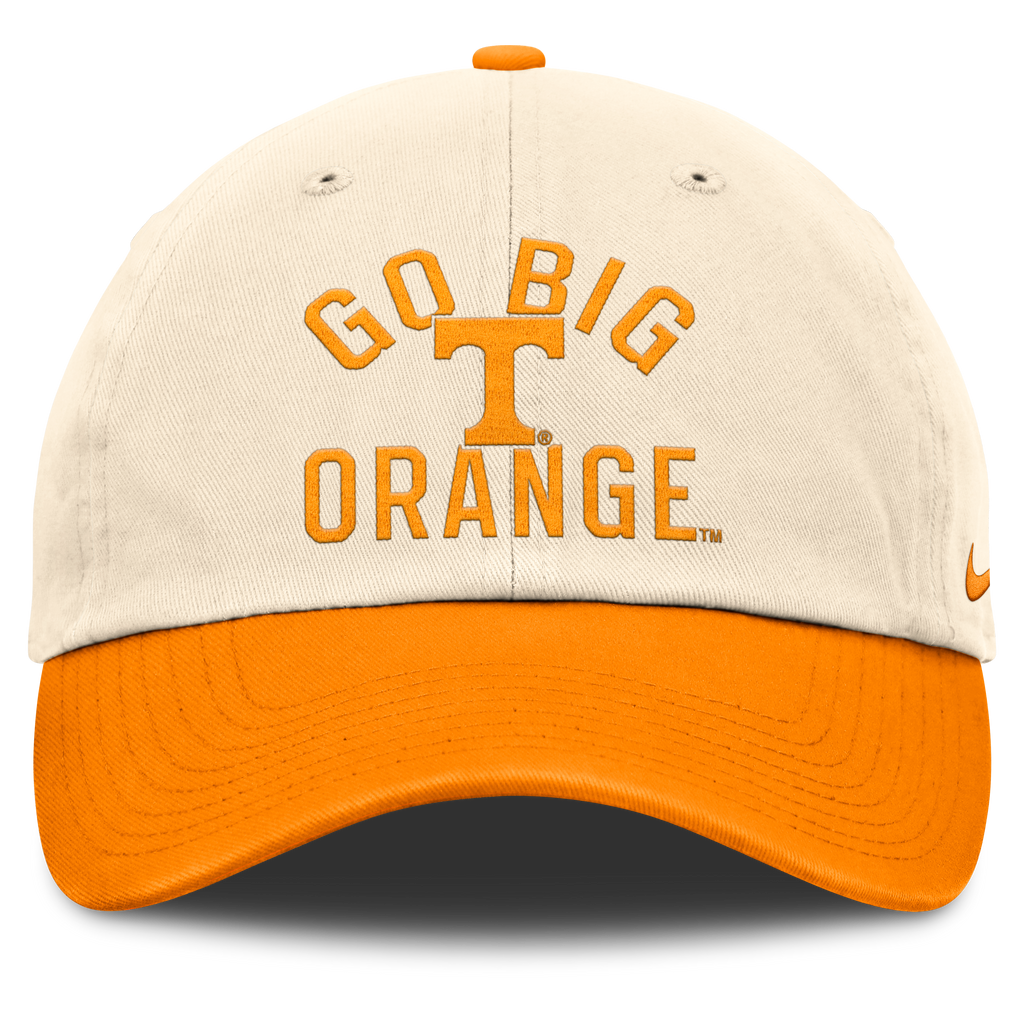 Tennessee Volunteers Nike Unisex 2026 Primetime Natural 2-Tone Club Adjustable Hat - Natural product image 2, provided for