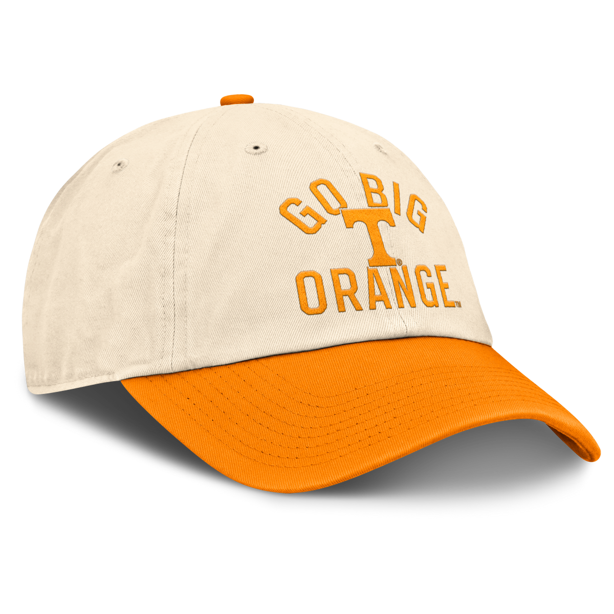 Tennessee Volunteers Nike Unisex 2026 Primetime Natural 2-Tone Club Adjustable Hat - Natural product image 3, provided for