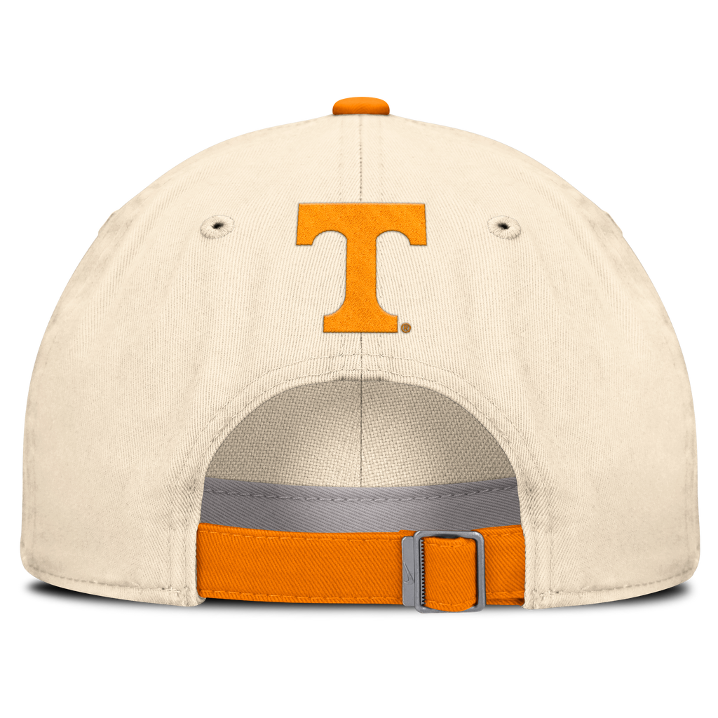 Tennessee Volunteers Nike Unisex 2026 Primetime Natural 2-Tone Club Adjustable Hat - Natural product image 4, provided for