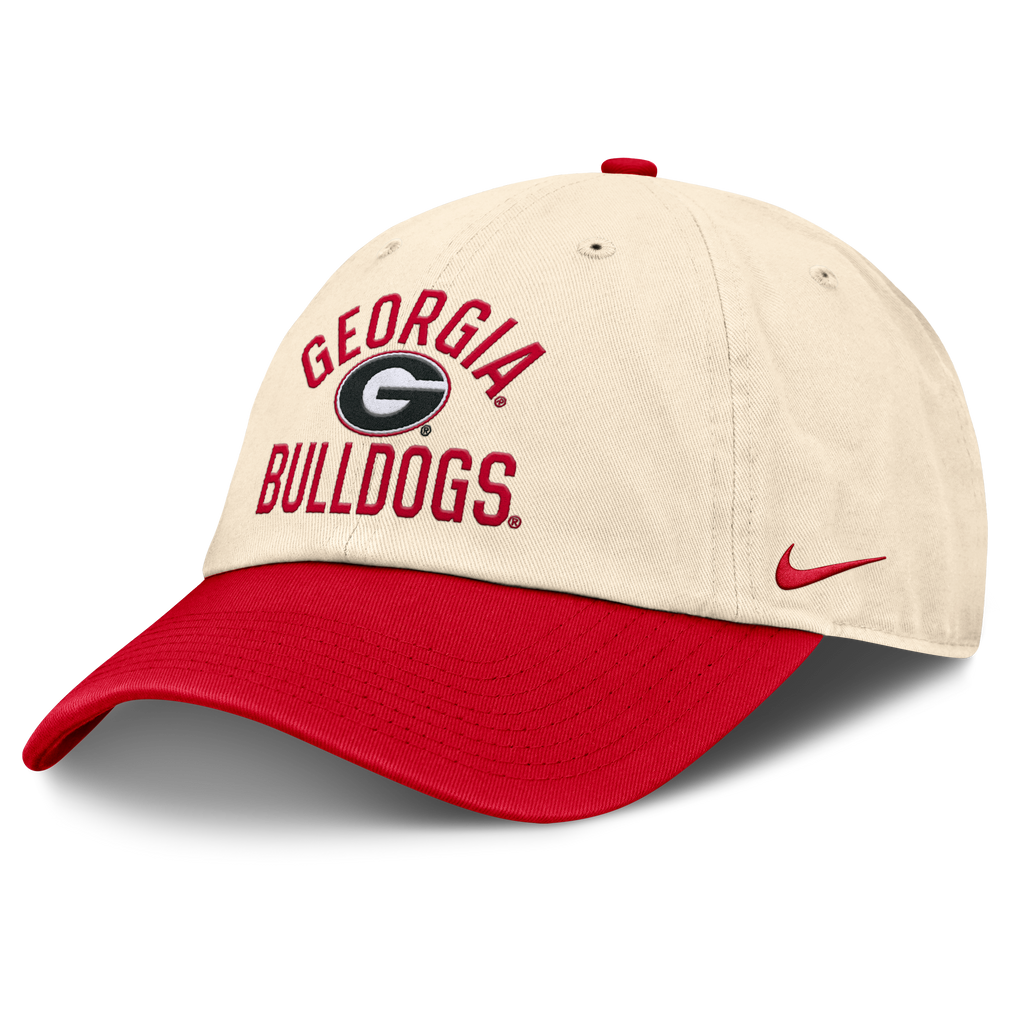 Georgia Bulldogs Nike Unisex 2026 Primetime Natural 2-Tone Club Adjustable Hat - Natural product image 1, provided for