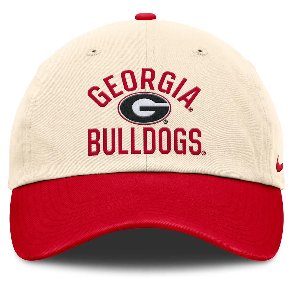 Georgia Bulldogs Nike Unisex 2026 Primetime Natural 2-Tone Club Adjustable Hat - Natural product image 2, provided for