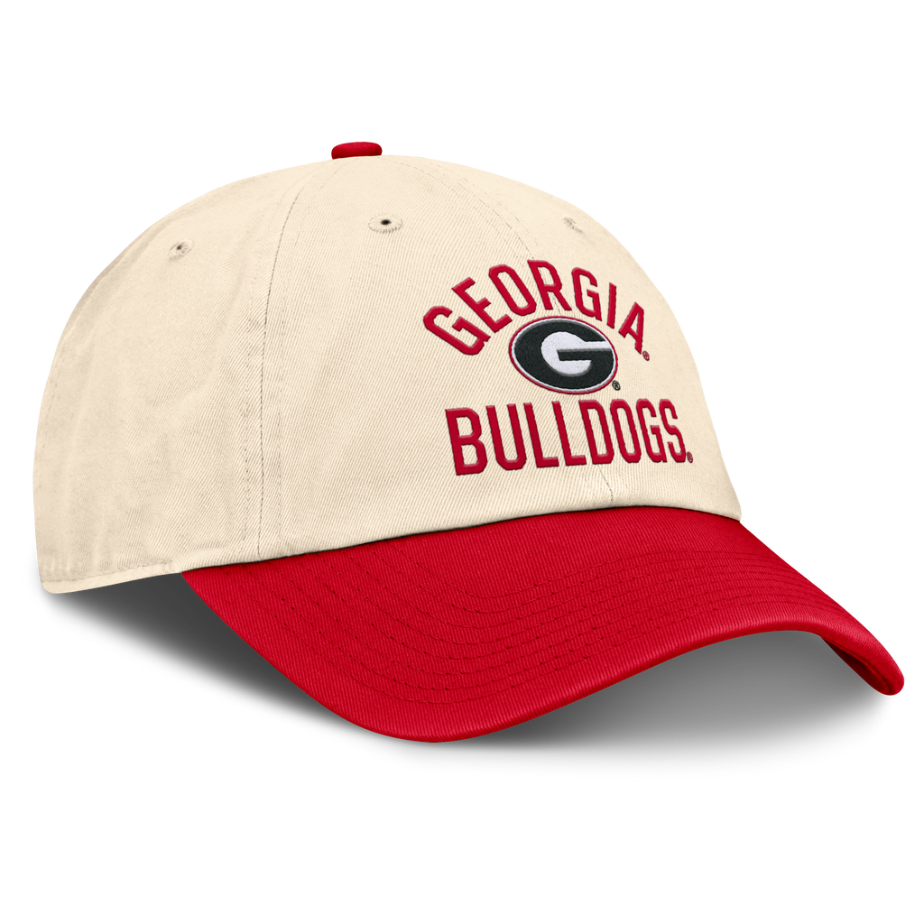 Georgia Bulldogs Nike Unisex 2026 Primetime Natural 2-Tone Club Adjustable Hat - Natural product image 3, provided for