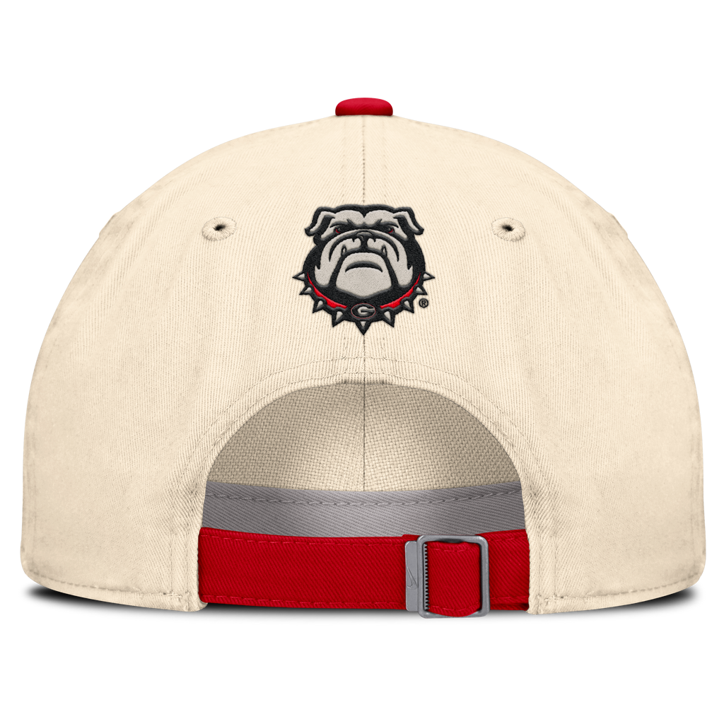 Georgia Bulldogs Nike Unisex 2026 Primetime Natural 2-Tone Club Adjustable Hat - Natural product image 4, provided for