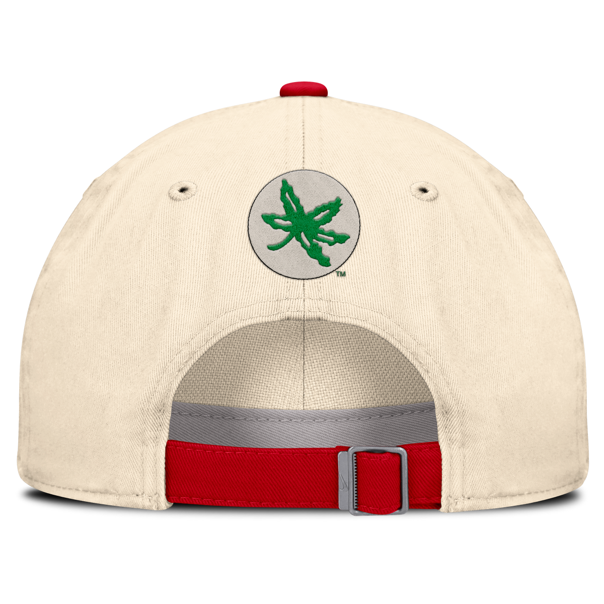 Ohio State Buckeyes Nike Unisex 2026 Primetime Natural 2-Tone Club Adjustable Hat - Natural product image 4, provided for