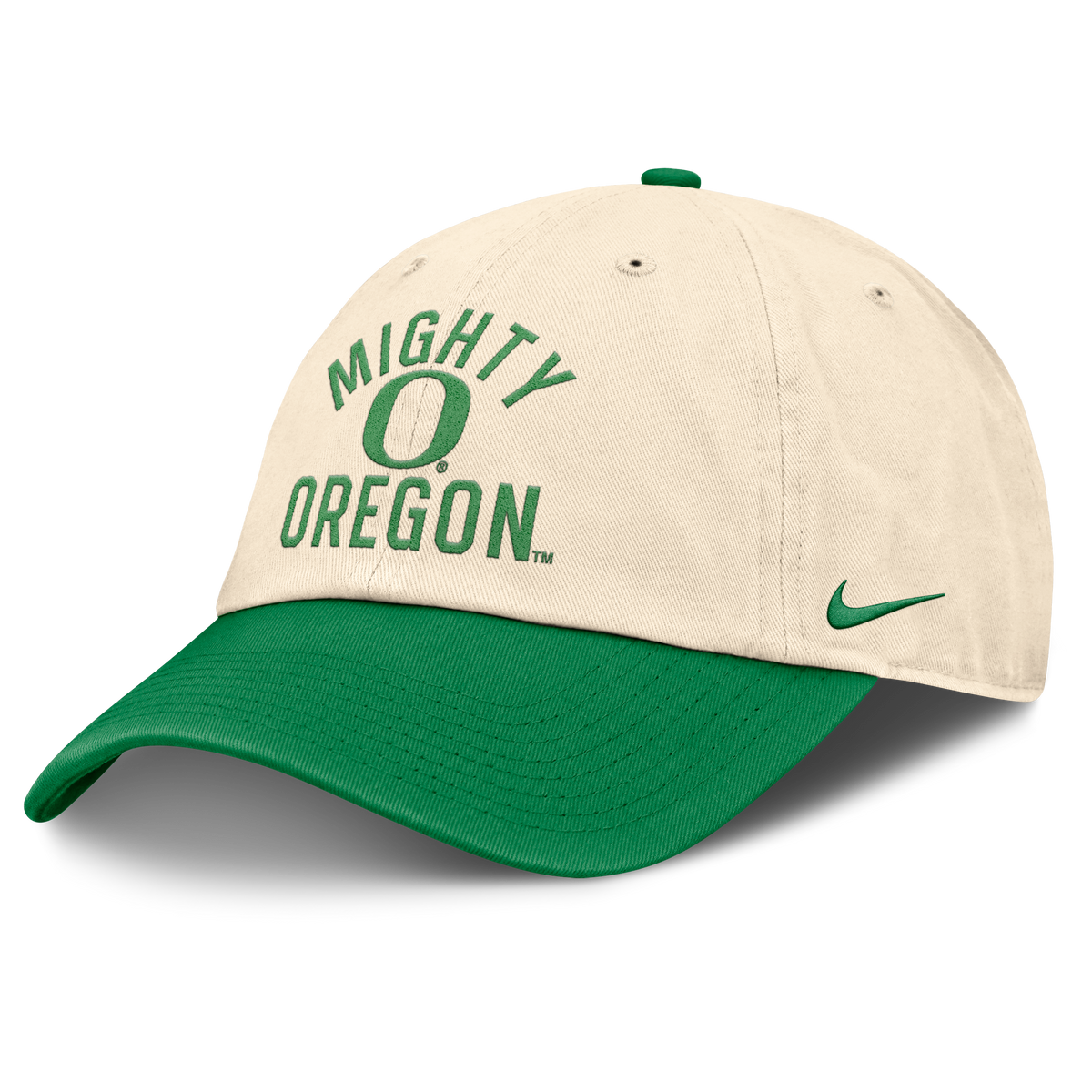 Oregon Ducks Nike Unisex 2026 Primetime Natural 2-Tone Club Adjustable Hat - Natural product image 1, provided for visual