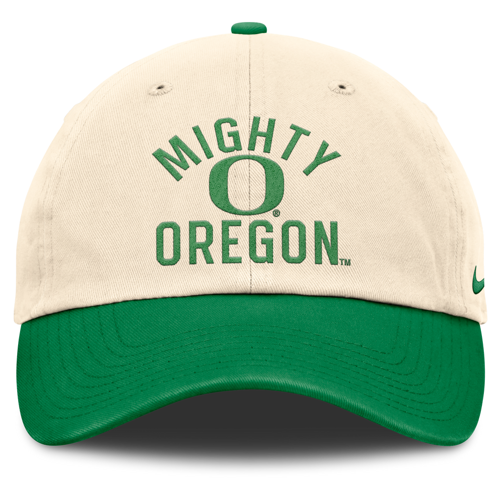 Oregon Ducks Nike Unisex 2026 Primetime Natural 2-Tone Club Adjustable Hat - Natural product image 2, provided for visual