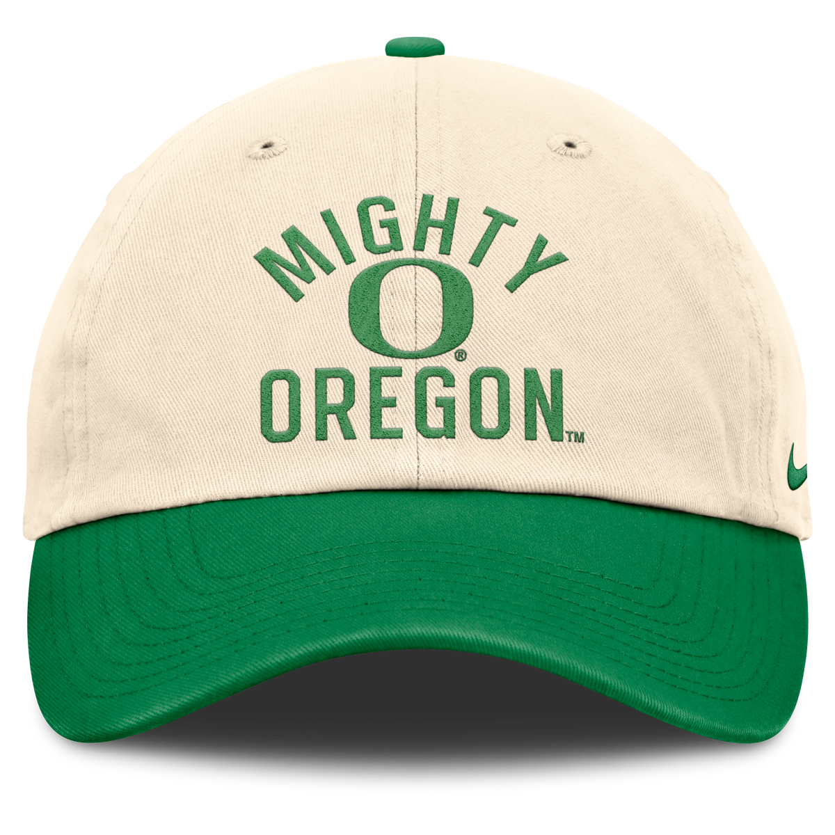 Oregon Ducks Nike Unisex 2026 Primetime Natural 2-Tone Club Adjustable Hat - Natural product image 2, provided for visual