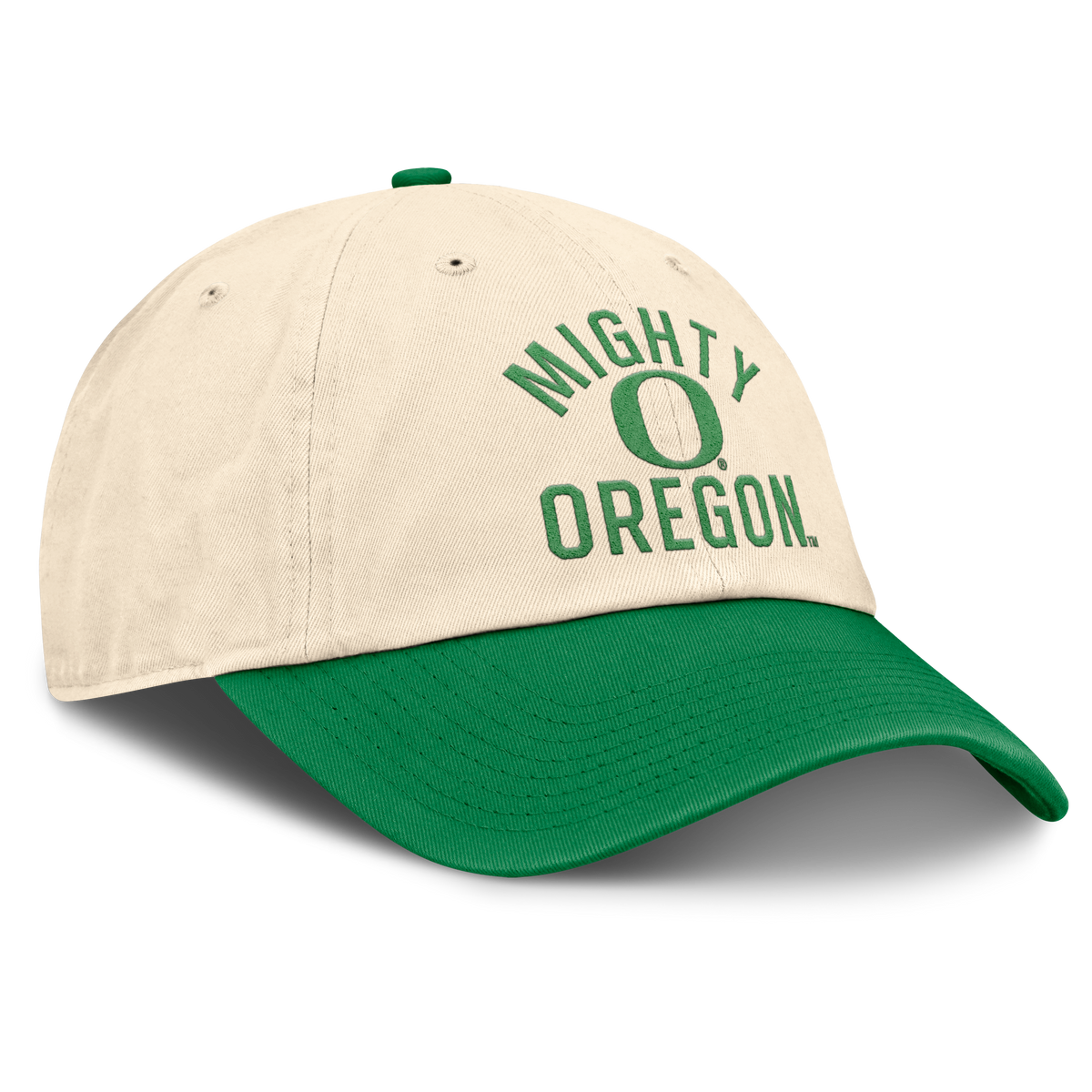 Oregon Ducks Nike Unisex 2026 Primetime Natural 2-Tone Club Adjustable Hat - Natural product image 3, provided for visual