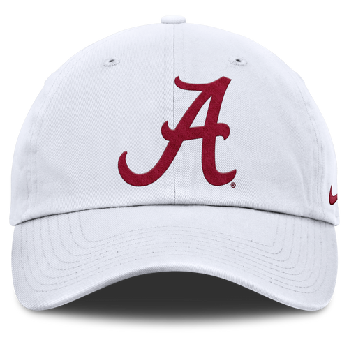 Alabama Crimson Tide Nike White Club Primetime Adjustable Hat product image 2, provided for visual reference and product