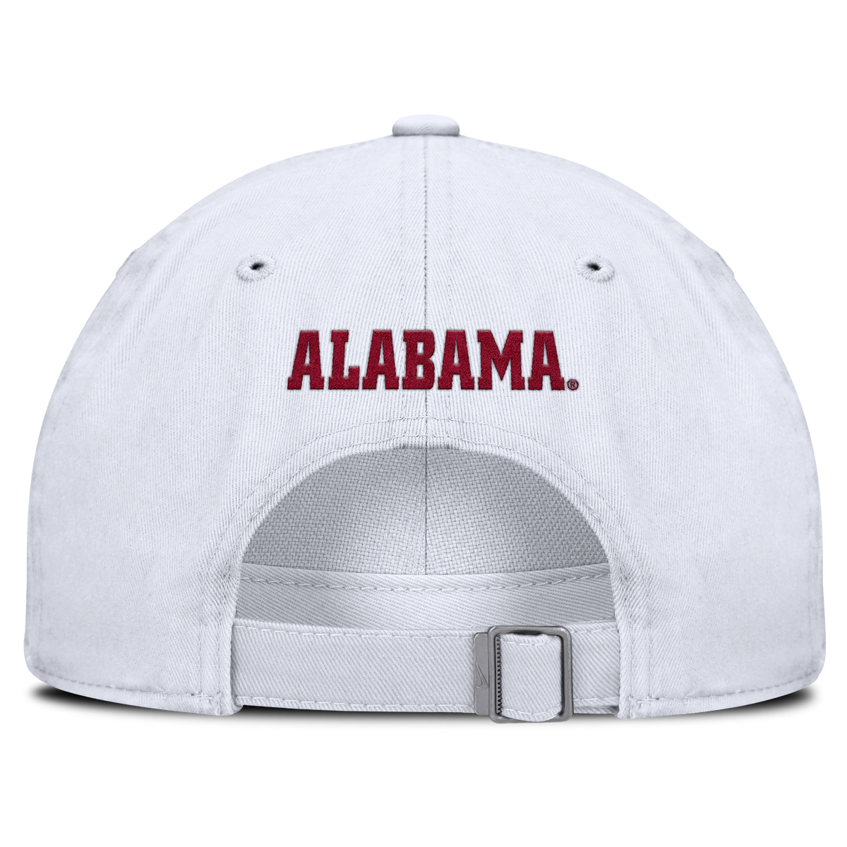 Alabama Crimson Tide Nike White Club Primetime Adjustable Hat product image 4, provided for visual reference and product