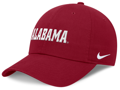 Alabama Crimson Tide Nike Crimson Dri-Fit Club Adjustable Hat product image 1, provided for visual reference and product