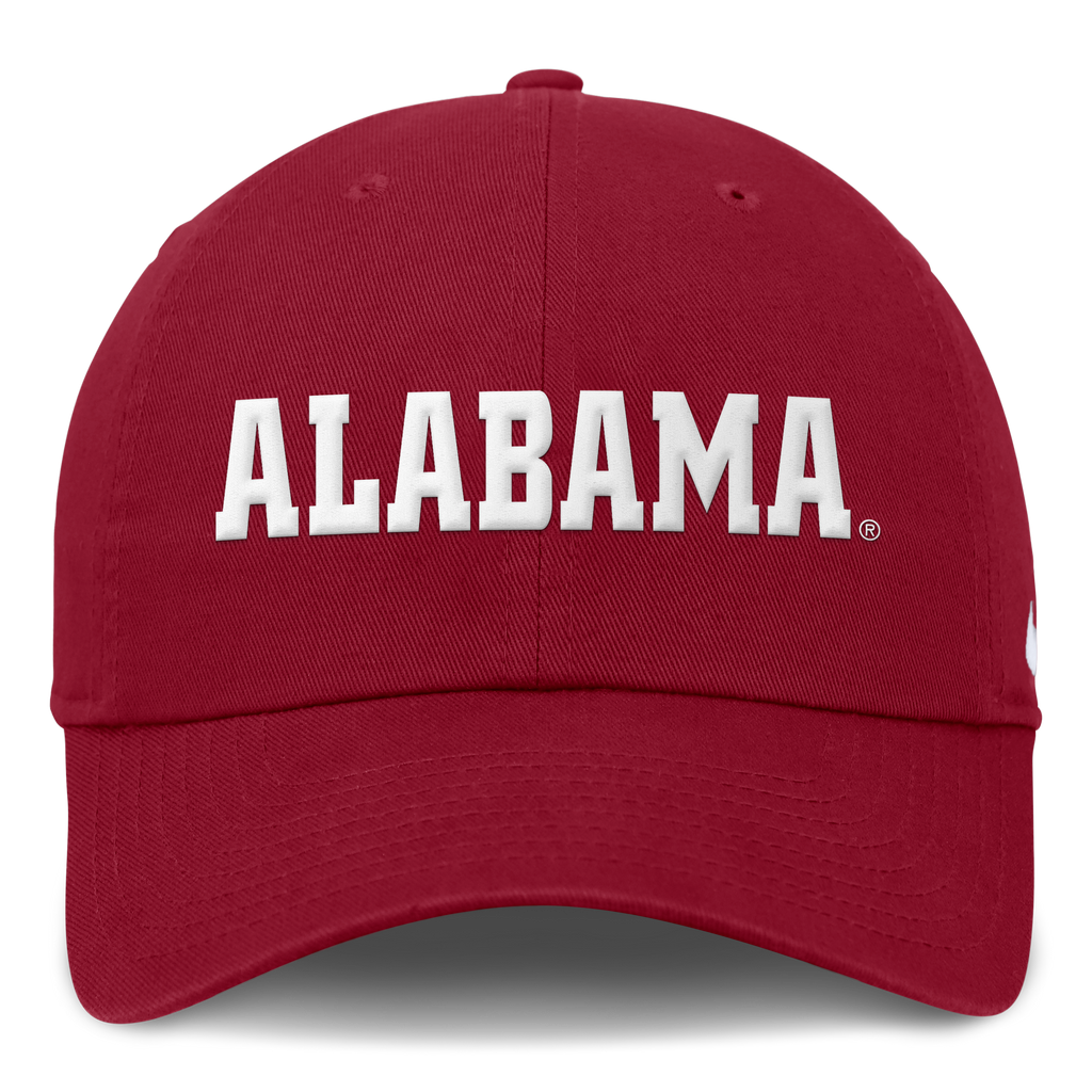 Alabama Crimson Tide Nike Crimson Dri-Fit Club Adjustable Hat product image 2, provided for visual reference and product