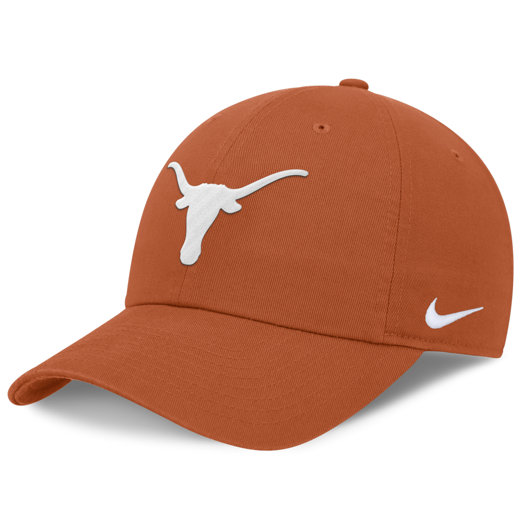 Texas Longhorns Nike Club H86 Unstructured Adjustable Hat-Burnt Orange product image 1, provided for visual reference and