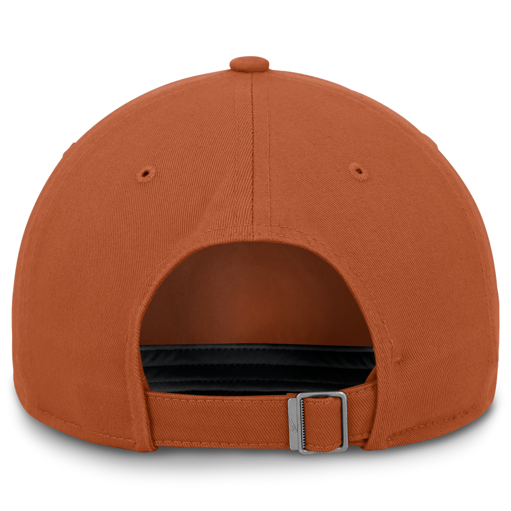 Texas Longhorns Nike Club H86 Unstructured Adjustable Hat-Burnt Orange product image 4, provided for visual reference and