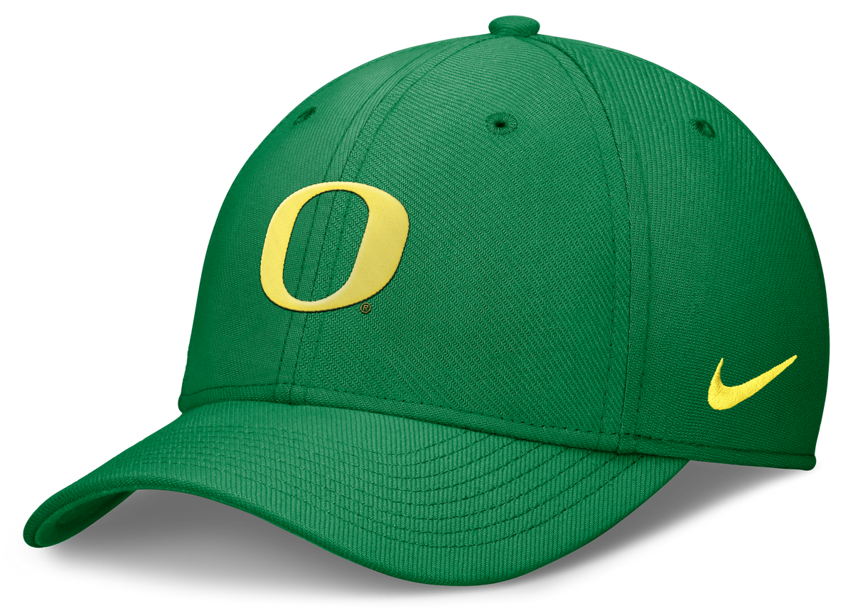 Oregon Ducks Apple Green Nike Rise Flex Hat product image 1, provided for visual reference and product detail review