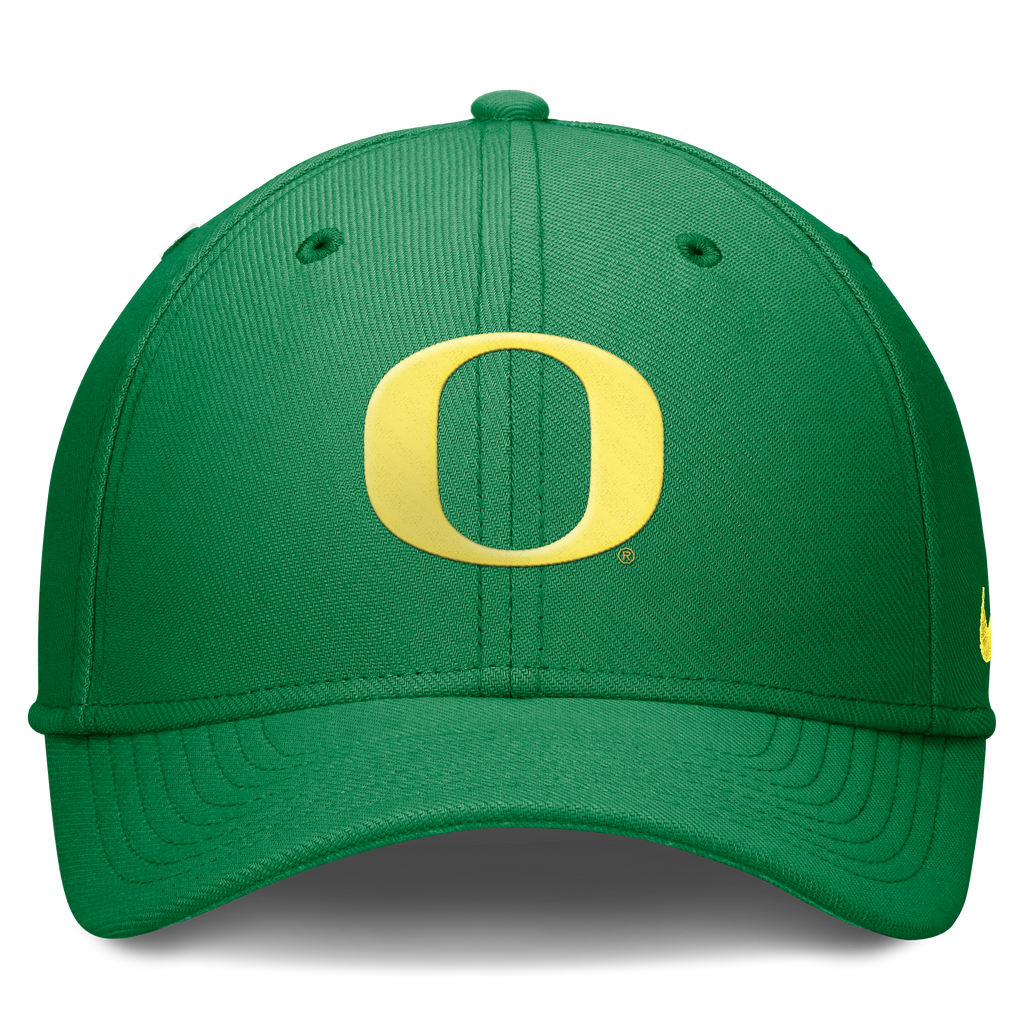 Oregon Ducks Apple Green Nike Rise Flex Hat product image 2, provided for visual reference and product detail review