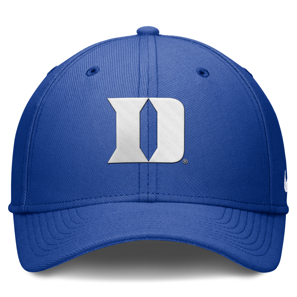 Duke Blue Devils Royal Blue Nike Rise Flex Hat product image 2, provided for visual reference and product detail review