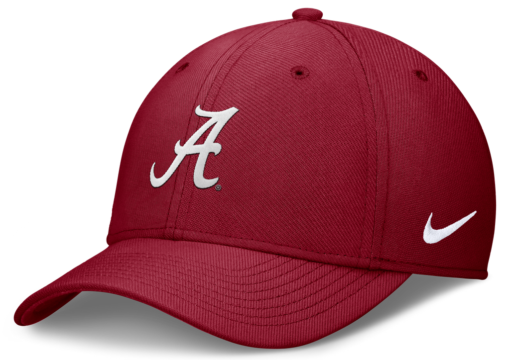Alabama Crimson Tide Nike Crimson Rise Flex Hat product image 1, provided for visual reference and product detail review