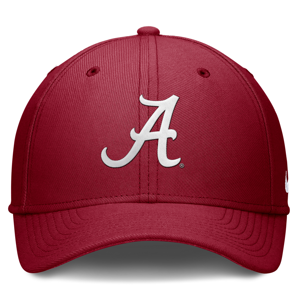 Alabama Crimson Tide Nike Crimson Rise Flex Hat product image 2, provided for visual reference and product detail review