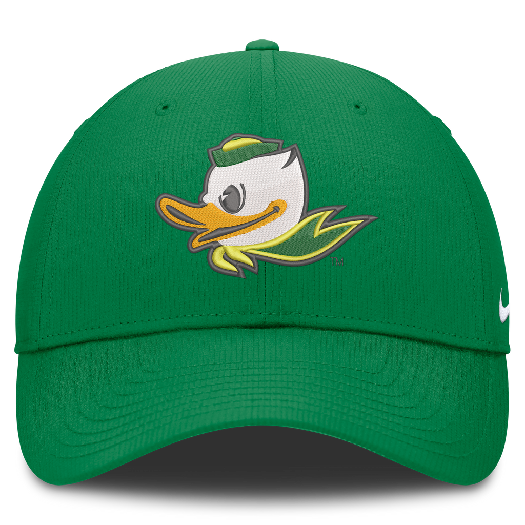 Oregon Ducks Green Nike Club Performance Adjustable Hat product image 2, provided for visual reference and product detail
