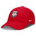 Georgia Bulldogs Nike Club Performance Adjustable Hat-Red product image 1, provided for visual reference and product detail