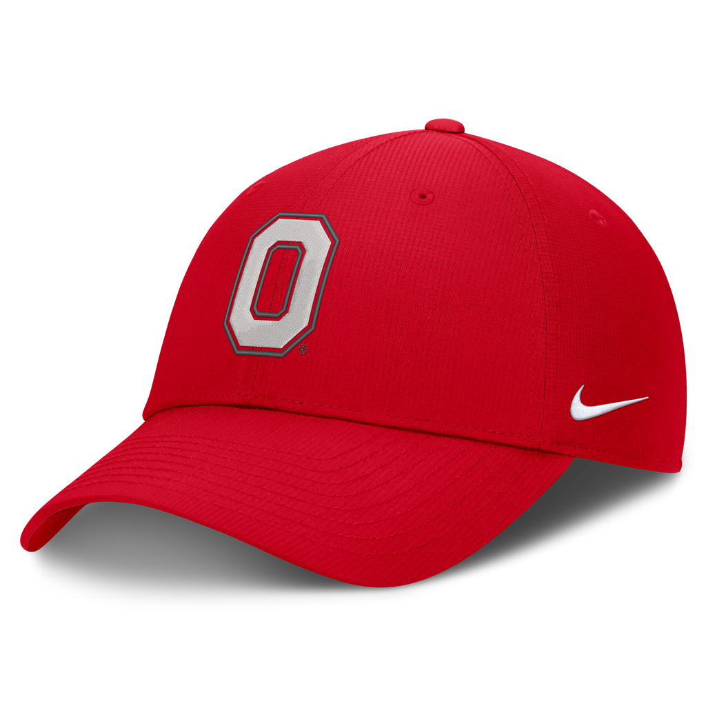 Ohio State Buckeyes Red Nike Club Performance Adjustable Hat product image 1, provided for visual reference and product