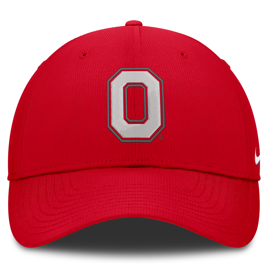 Ohio State Buckeyes Red Nike Club Performance Adjustable Hat product image 2, provided for visual reference and product