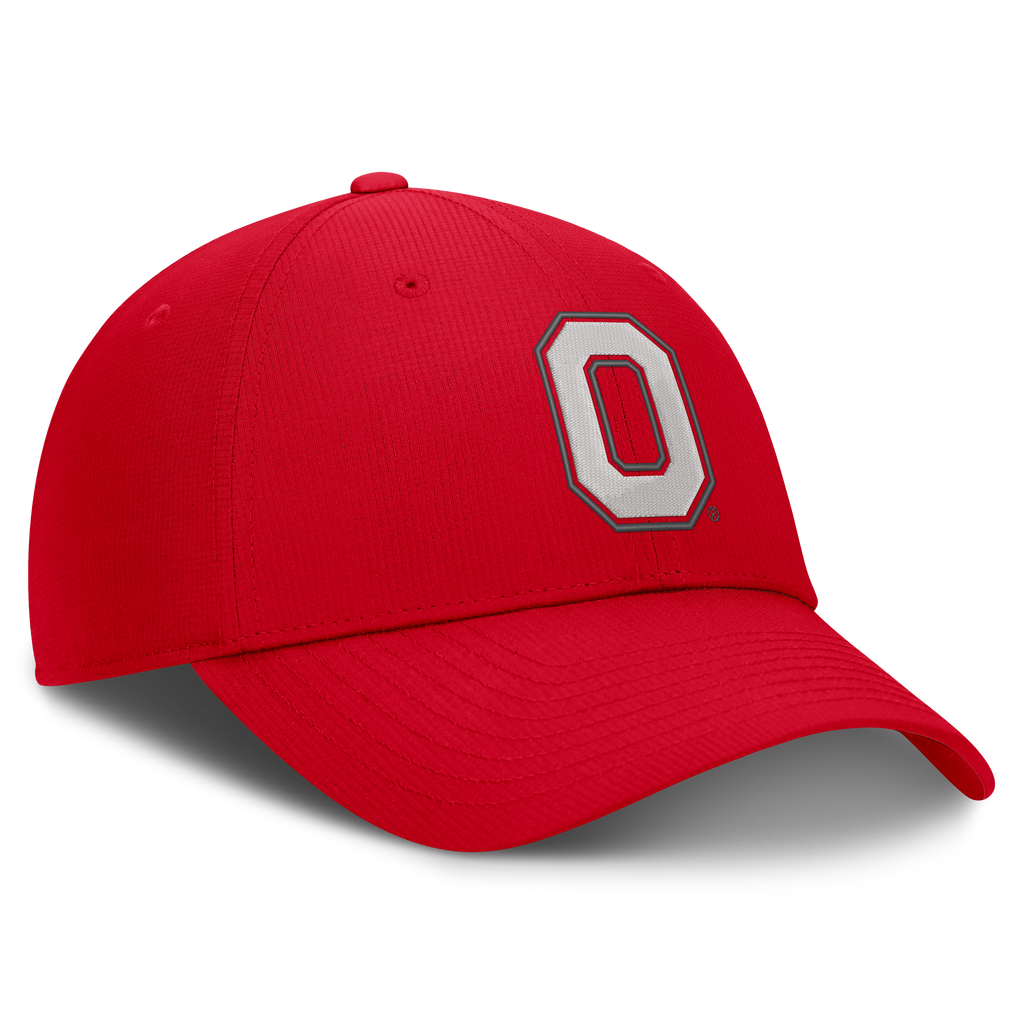 Ohio State Buckeyes Red Nike Club Performance Adjustable Hat product image 3, provided for visual reference and product