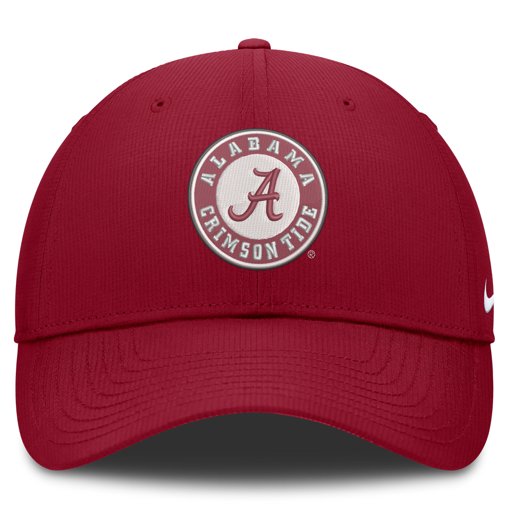 Alabama Crimson Tide Nike Club Performance Adjustable Hat-Crimson product image 2, provided for visual reference and product