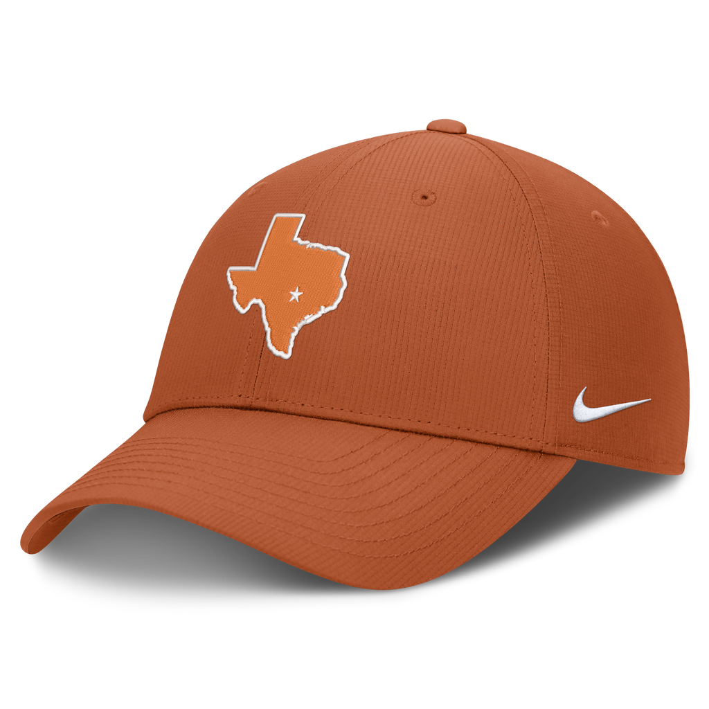 Texas Longhorns Nike Club Performance Adjustable Hat-Burnt Orange product image 1, provided for visual reference and product