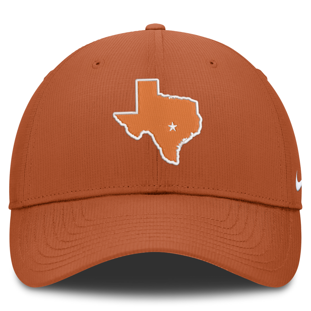 Texas Longhorns Nike Club Performance Adjustable Hat-Burnt Orange product image 2, provided for visual reference and product