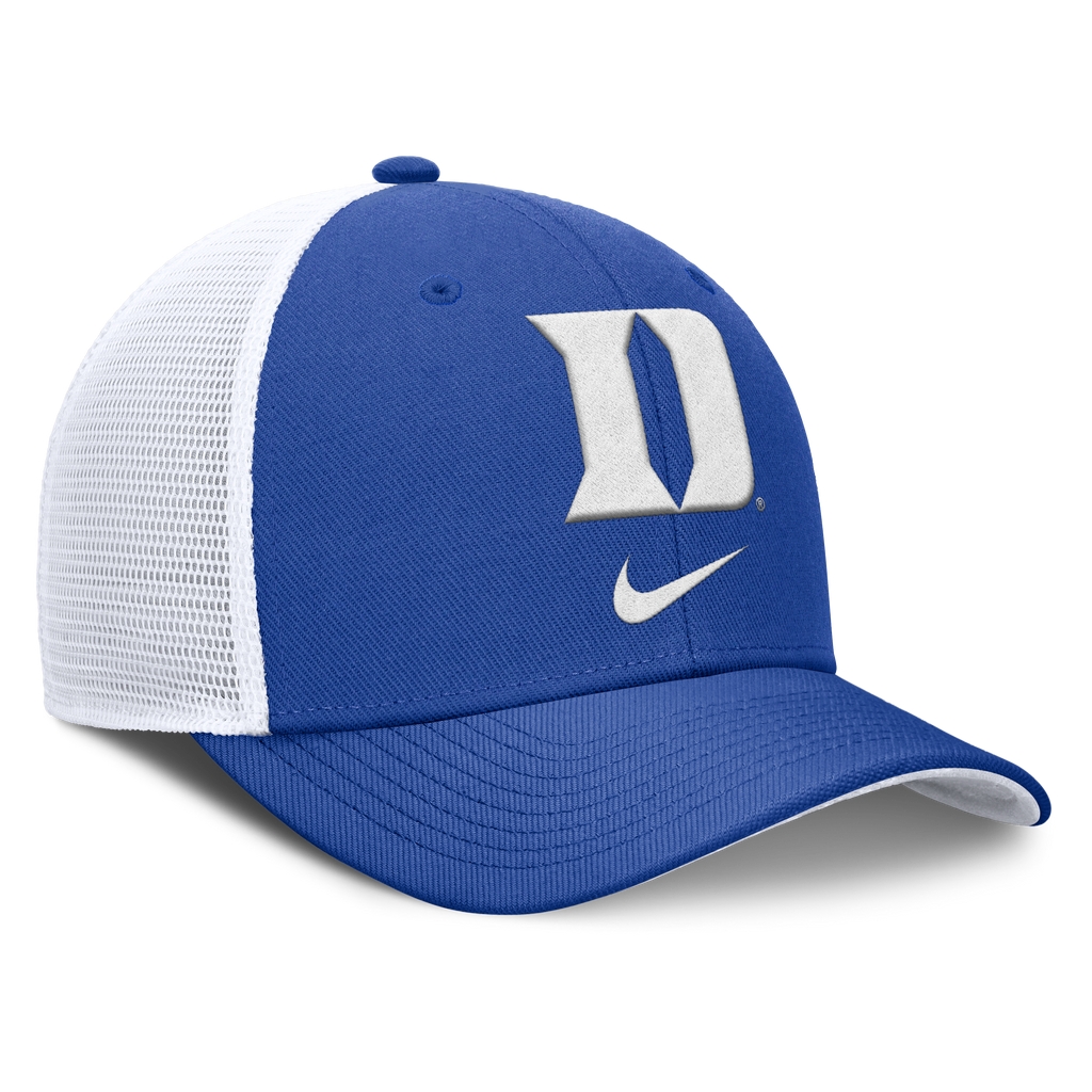 Duke Blue Devils Nike Rise Royal Blue Adjustable Snapback Trucker Hat product image 3, provided for visual reference and
