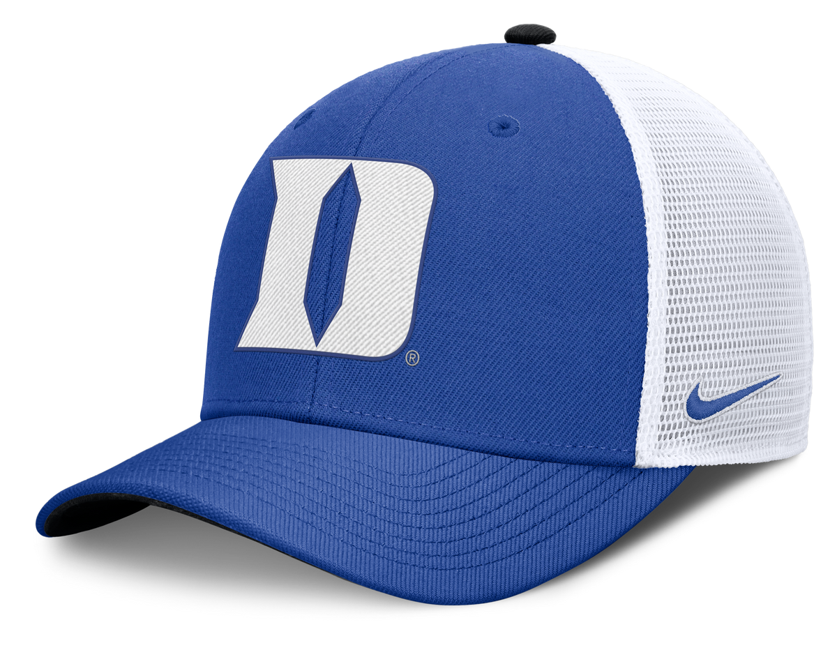 Duke Blue Devils Nike Rise Primetime Blue Adjustable Snapback Trucker Hat product image 1, provided for visual reference and