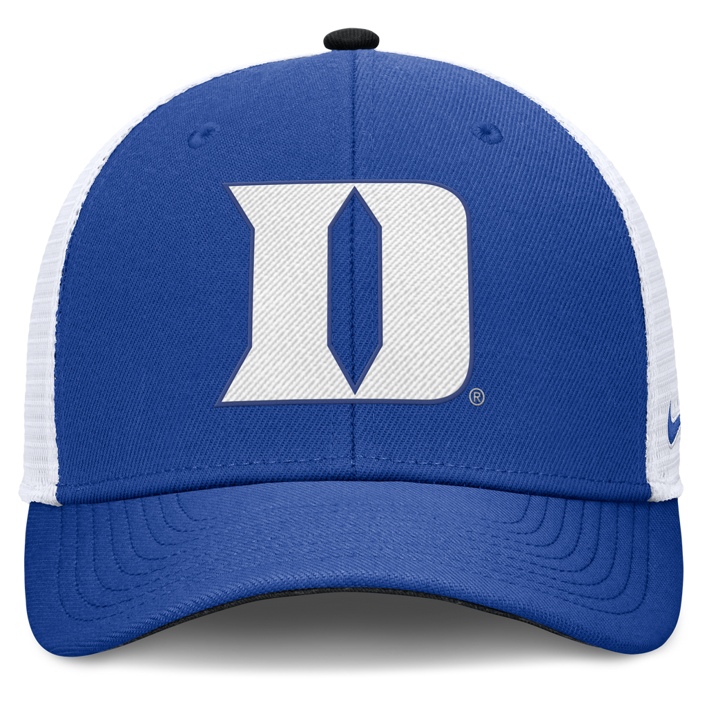 Duke Blue Devils Nike Rise Primetime Blue Adjustable Snapback Trucker Hat product image 2, provided for visual reference and