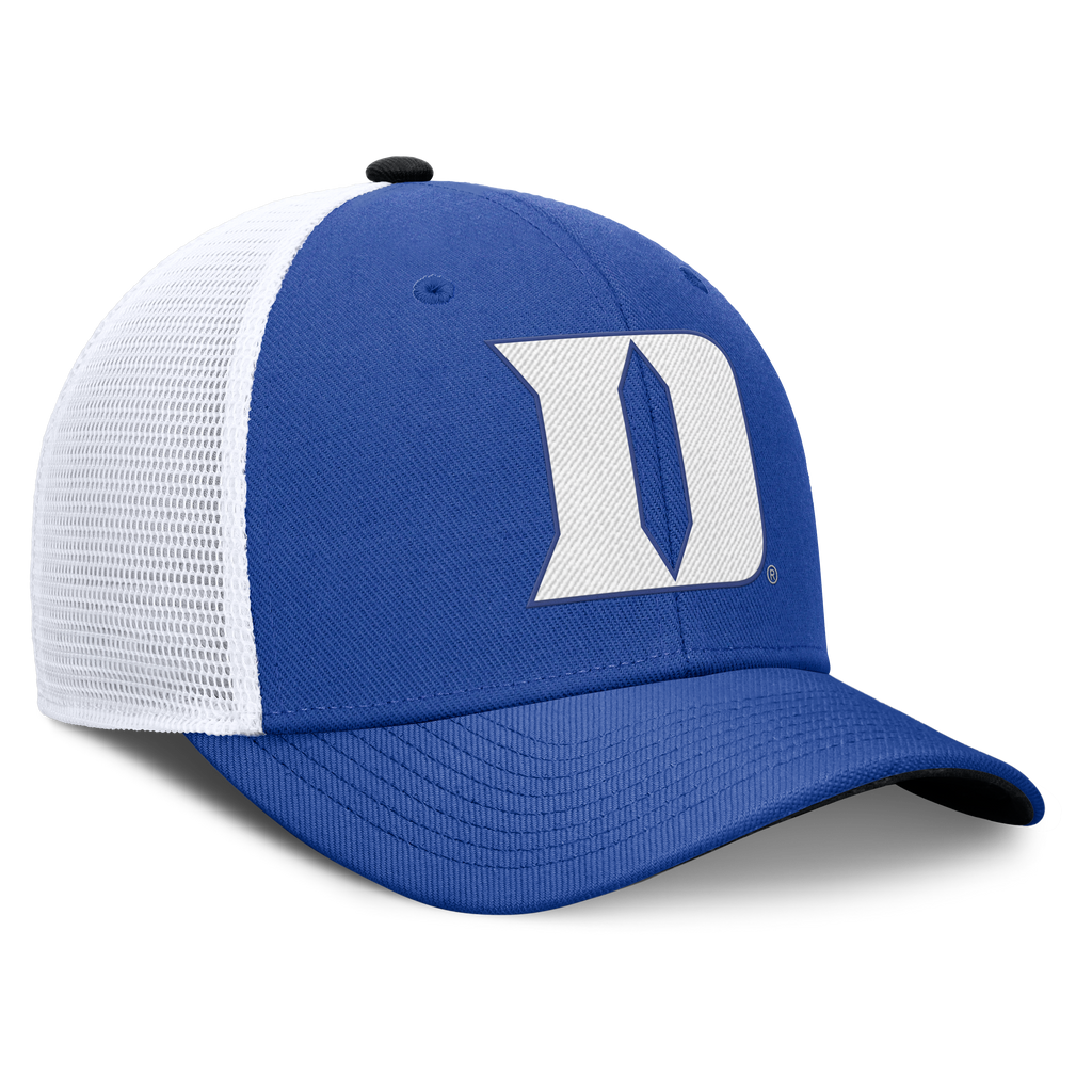 Duke Blue Devils Nike Rise Primetime Blue Adjustable Snapback Trucker Hat product image 3, provided for visual reference and