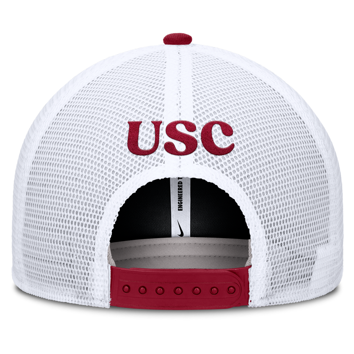 USC Trojans Nike Dri Fit Rise Primetime Structured Adjustable Trucker Hat product image 4, provided for visual reference and