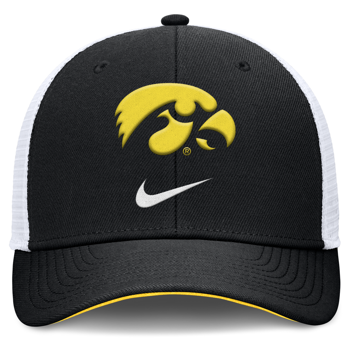 Iowa Haykeyes Nike Dri Fit Rise Primetime Structured Adjustable Trucker Hat product image 2, provided for visual reference