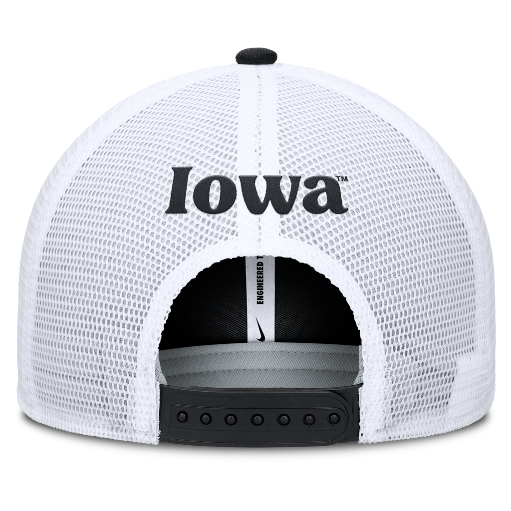 Iowa Haykeyes Nike Dri Fit Rise Primetime Structured Adjustable Trucker Hat product image 4, provided for visual reference