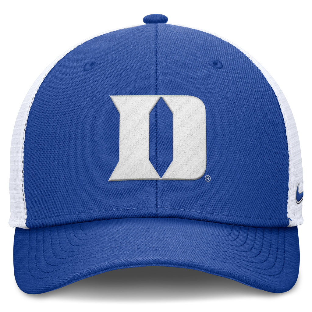 Duke Blue Devils Nike Dri Fit Club Structured Adjustable Trucker Hat product image 2, provided for visual reference and