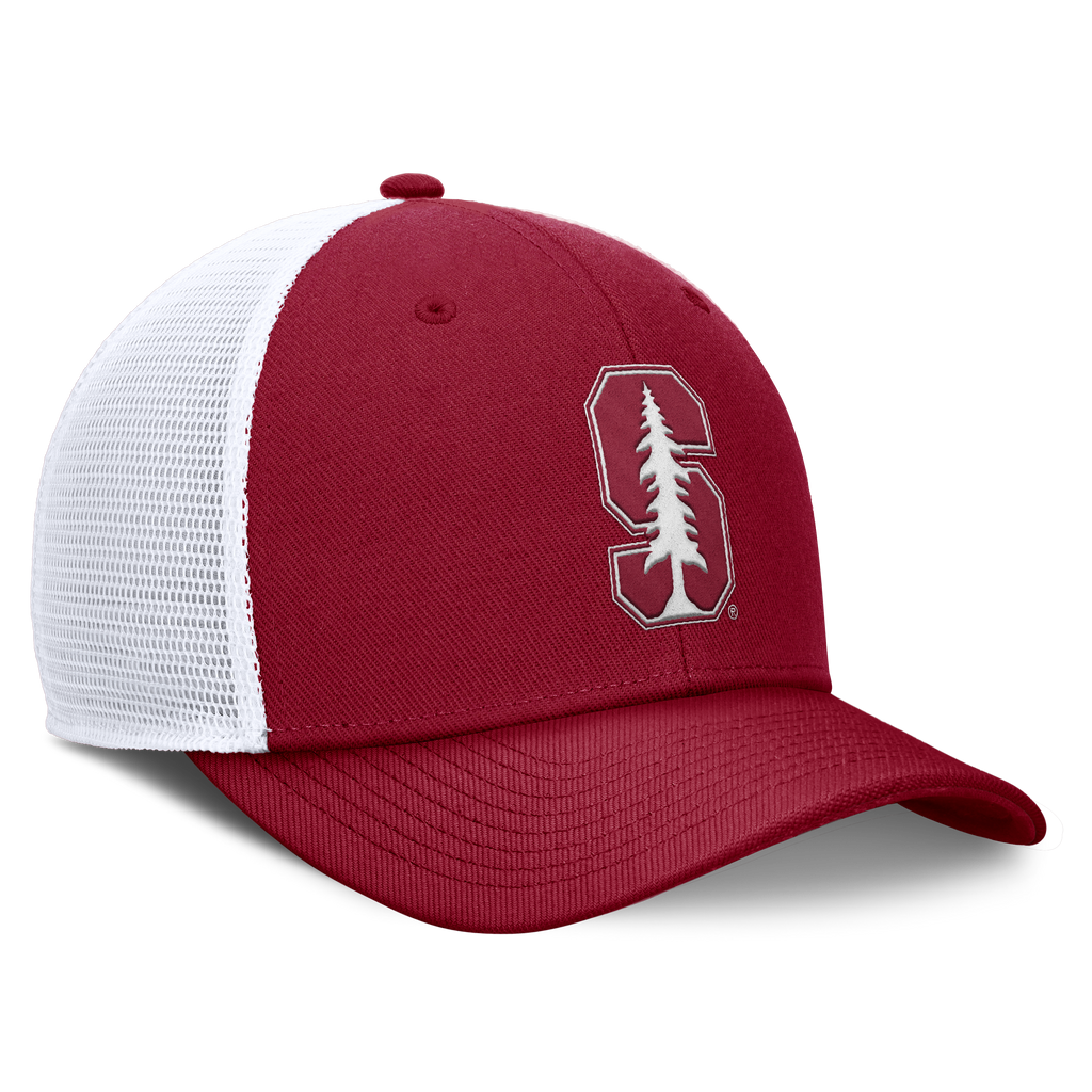 Stanford Cardinal Nike Dri Fit Rise Primetime Structured Adjustable Trucker Hat product image 3, provided for visual