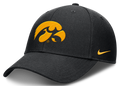 Iowa Hawkeyes Black Nike Rise Adjustable Hat product image 1, provided for visual reference and product detail review