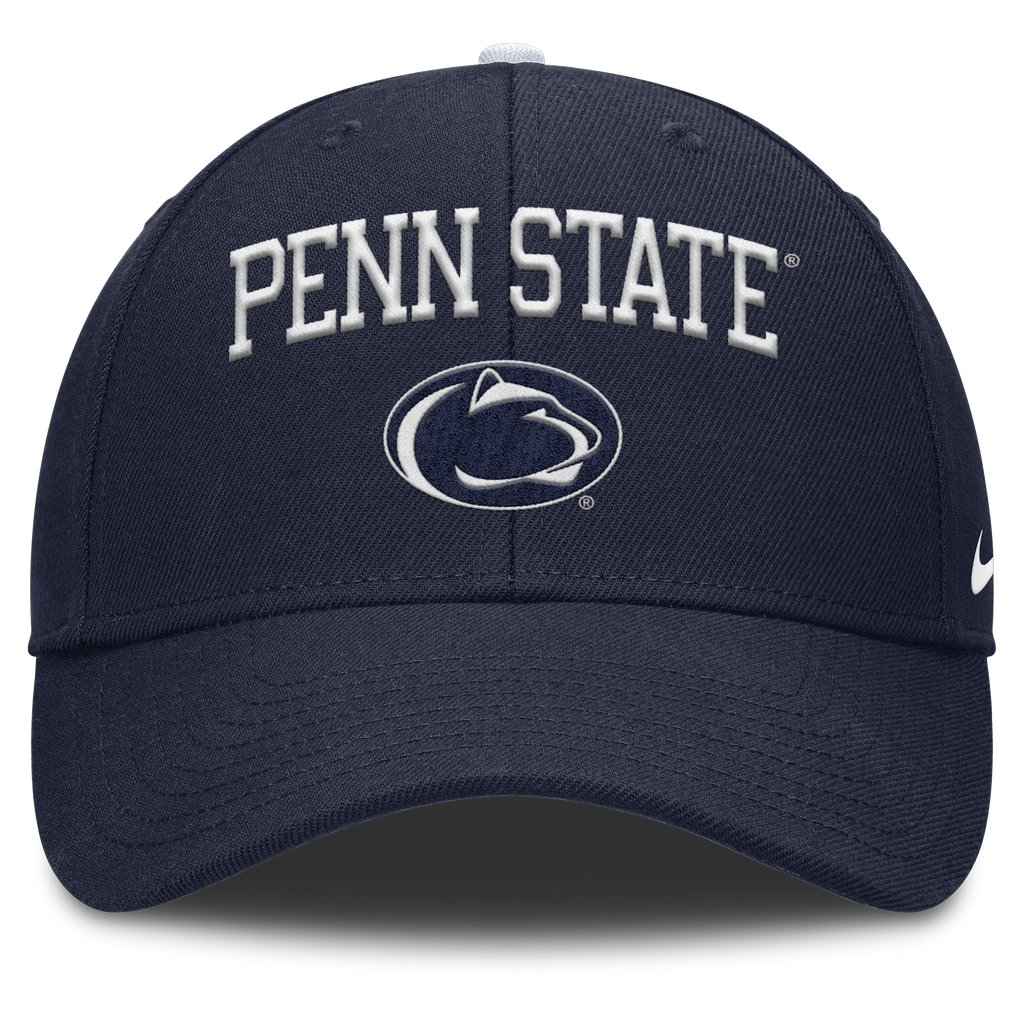 Penn State Nittany Lions Nike Club Primetime Navy Adjustable Hat product image 2, provided for visual reference and product