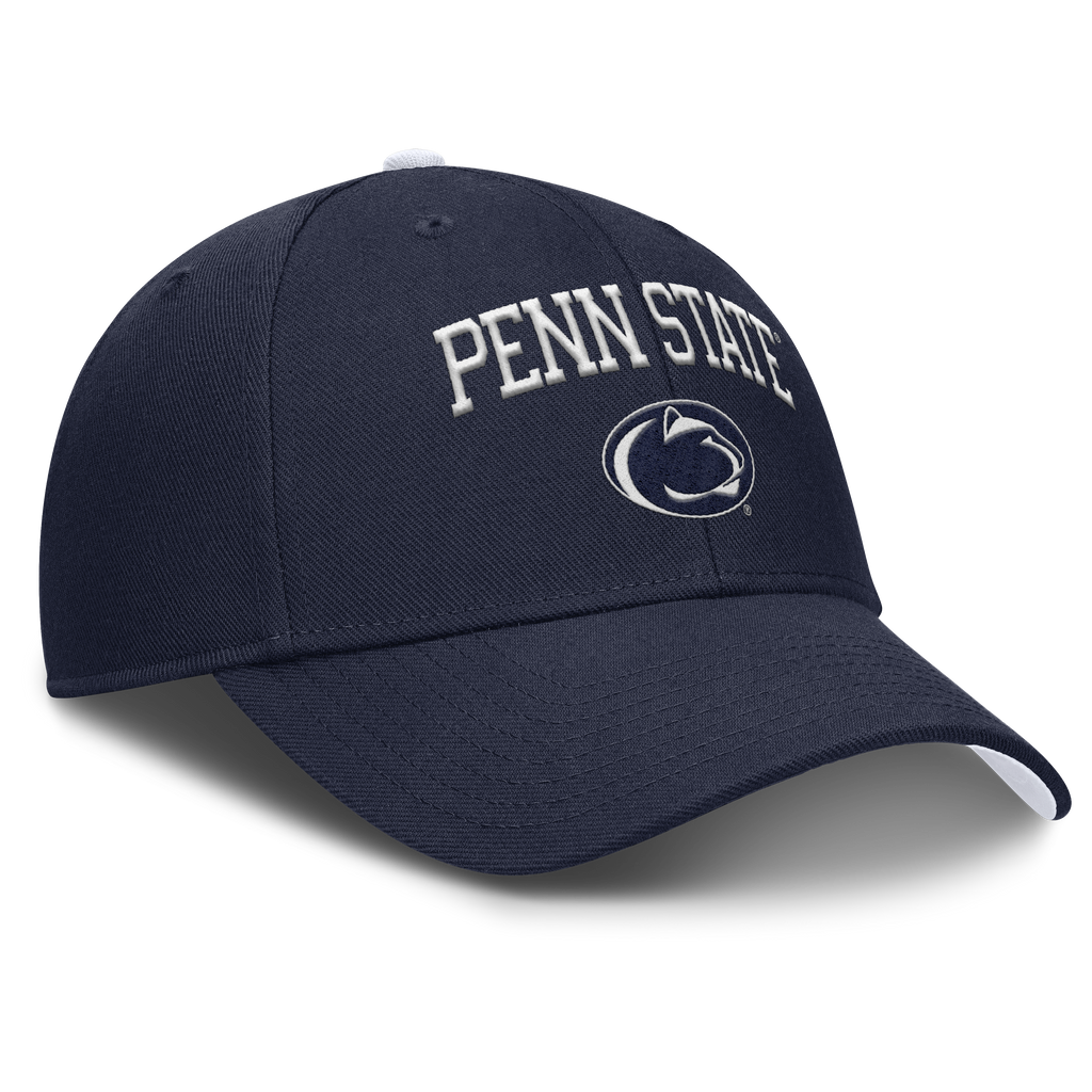 Penn State Nittany Lions Nike Club Primetime Navy Adjustable Hat product image 3, provided for visual reference and product