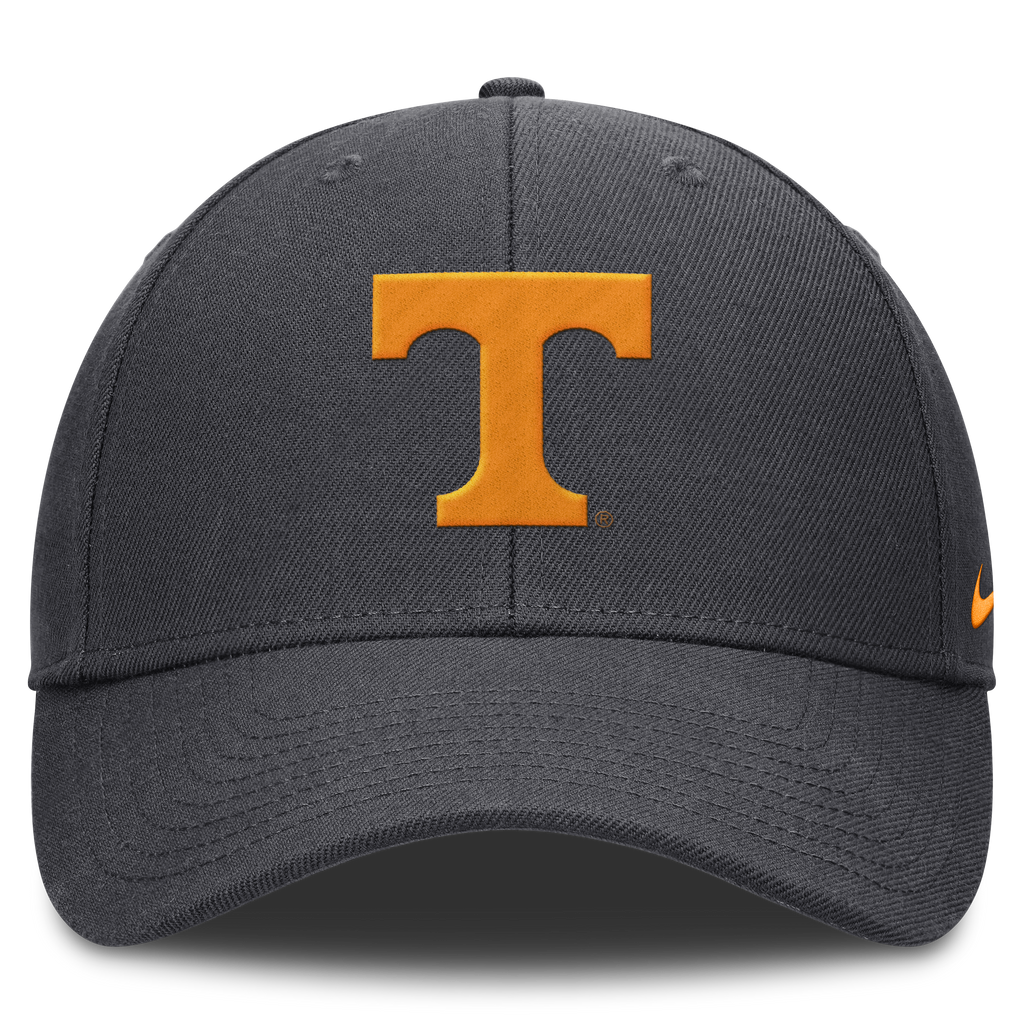 Tennessee Volunteers Anthracite Nike Club Adjustable Hat product image 2, provided for visual reference and product detail