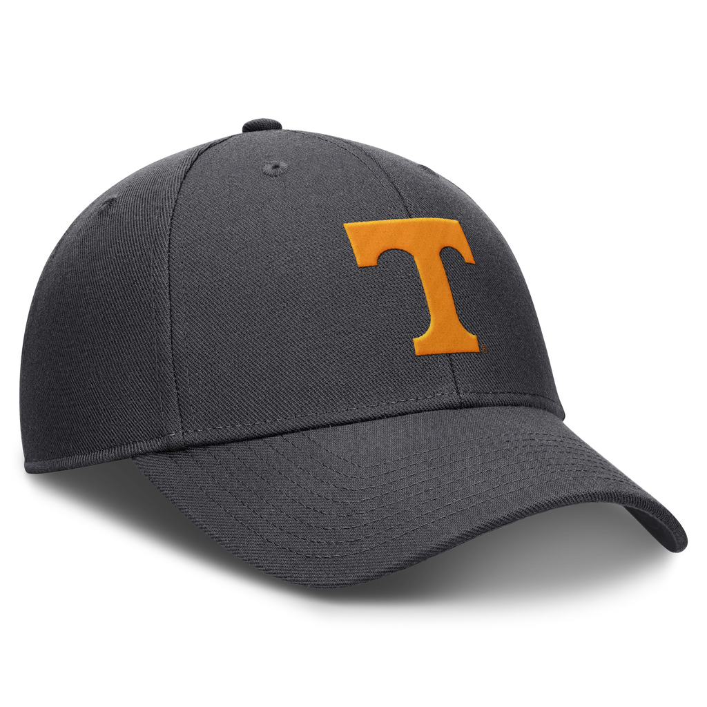 Tennessee Volunteers Anthracite Nike Club Adjustable Hat product image 3, provided for visual reference and product detail