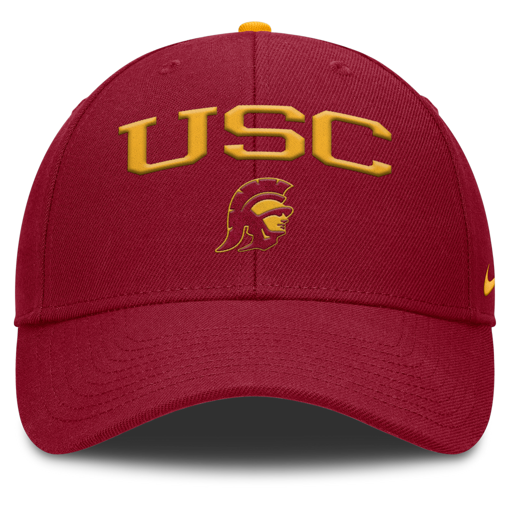 USC Trojans Nike Club Primetime Crimson Adjustable Hat product image 2, provided for visual reference and product detail