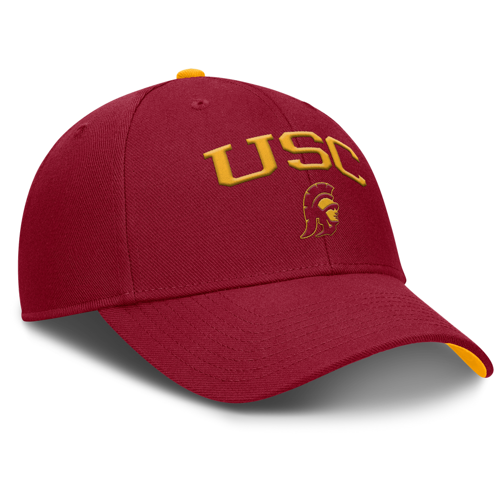 USC Trojans Nike Club Primetime Crimson Adjustable Hat product image 3, provided for visual reference and product detail